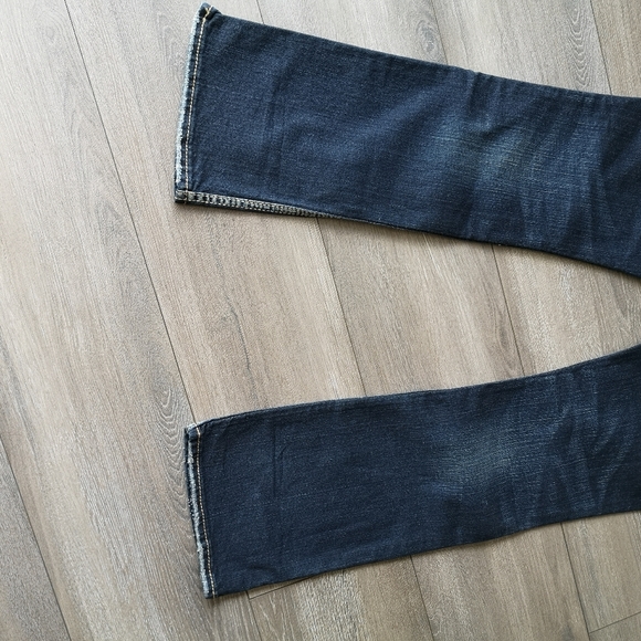 NEW! SILVER JEANS Womens Mckenzie Dark Wash Flap Embroidered Straight Leg Jeans - Picture 13 of 16